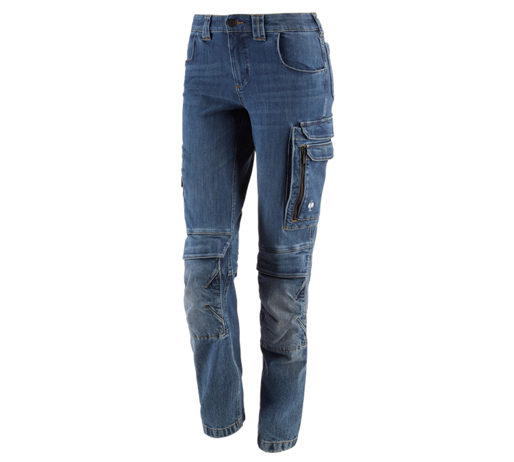 Onderwerpen: Cargo worker-jeans e.s.concrete, dames + stonewashed