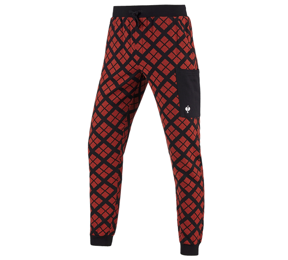Accessoires: e.s. Pyjama Broek + strauss rood geruit