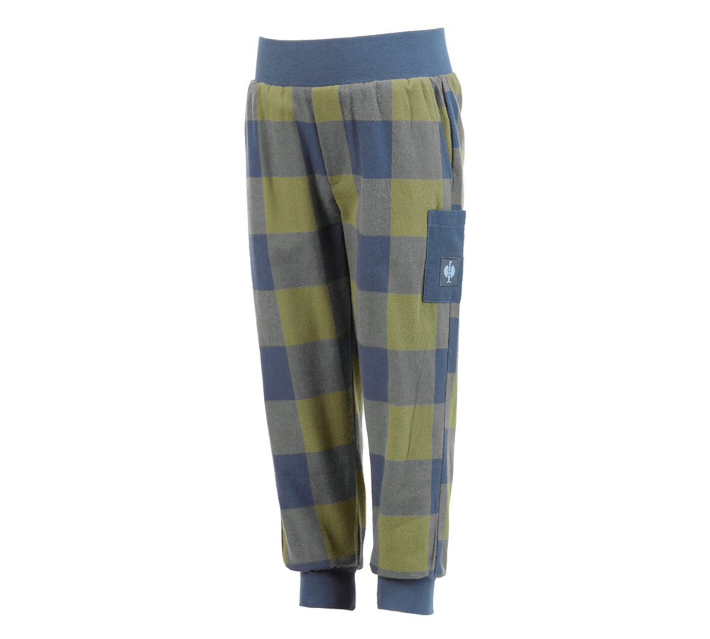 Accessoires: e.s. Pyjama broek, kinderen + berggroen/oxideblauw