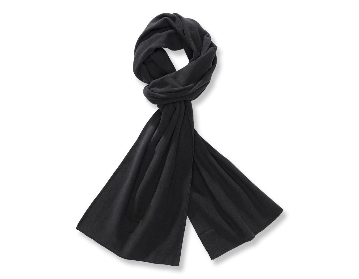 Accessoires: e.s. FIBERTWIN® microfleece sjaal + zwart