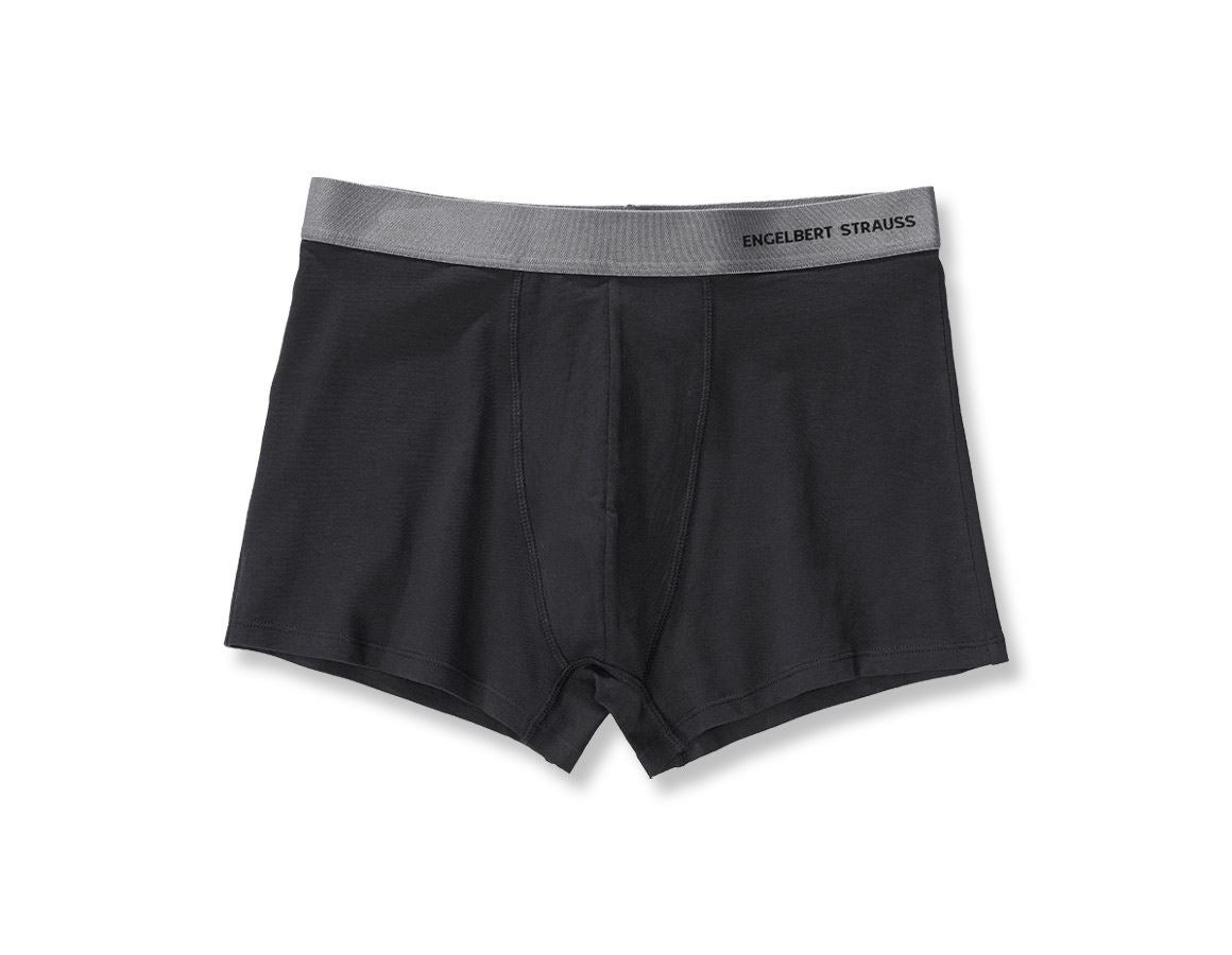 Ondergoed | Thermokleding: e.s. Cotton stretch boxers + zwart