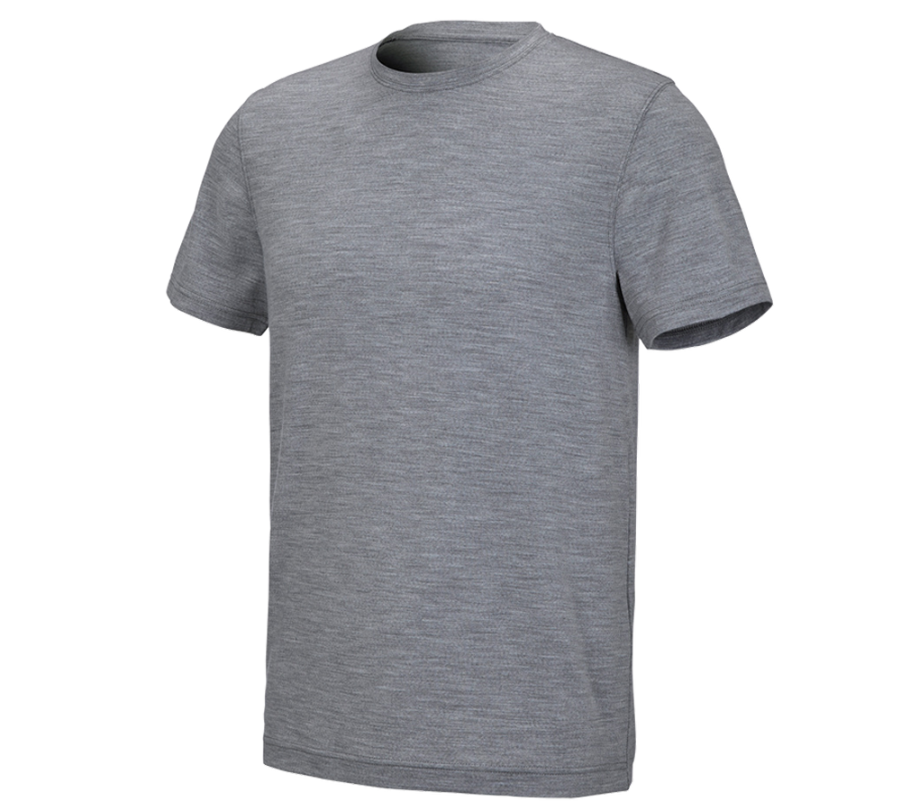 Bovenkleding: e.s. T-Shirt Merino light + grijs mêlee