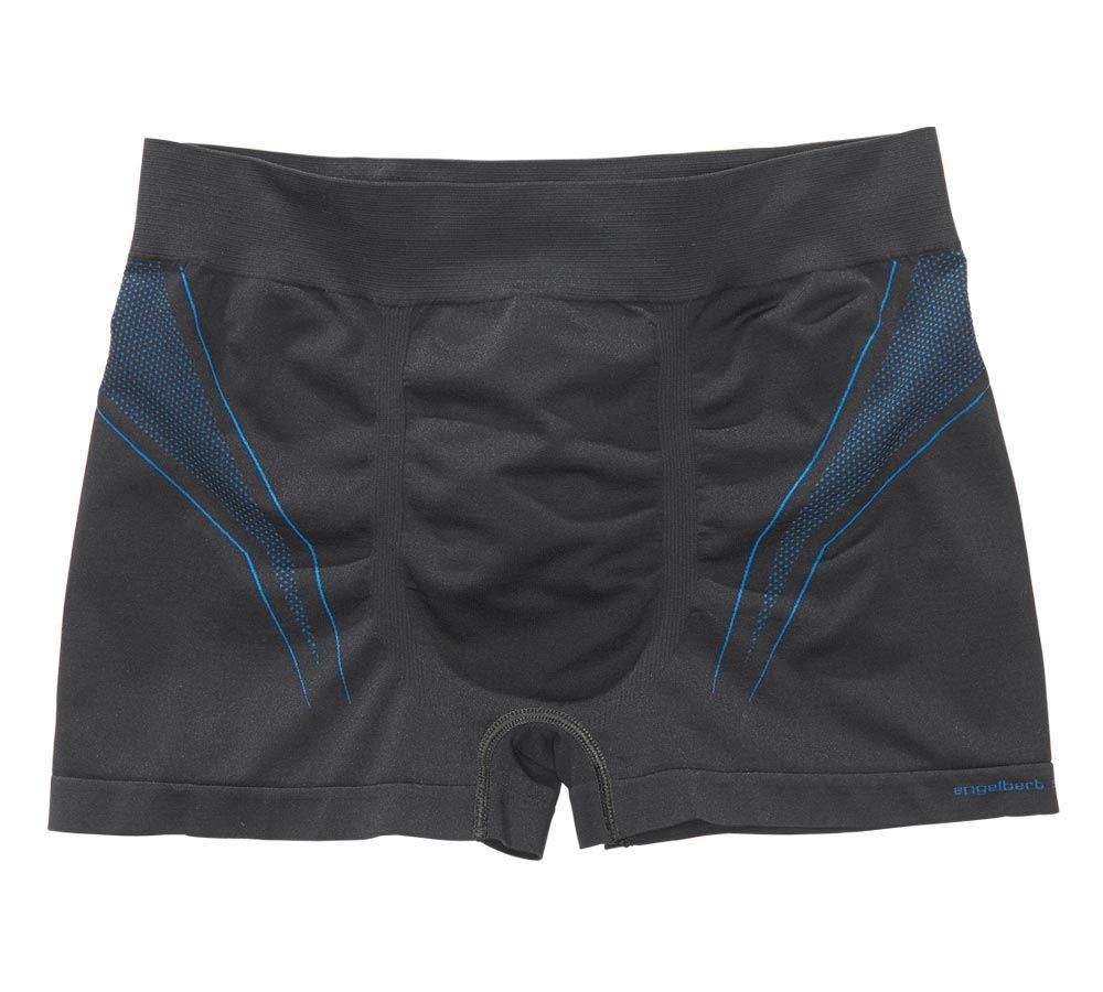 Ondergoed | Thermokleding: e.s. Functionele-Pants seamless - warm + zwart/gentiaanblauw