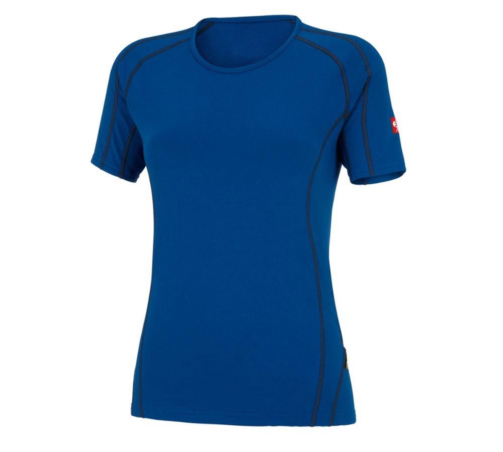 Thermo Ondergoed	: e.s. Functionele-T-Shirt clima-pro,warm, dames + gentiaanblauw
