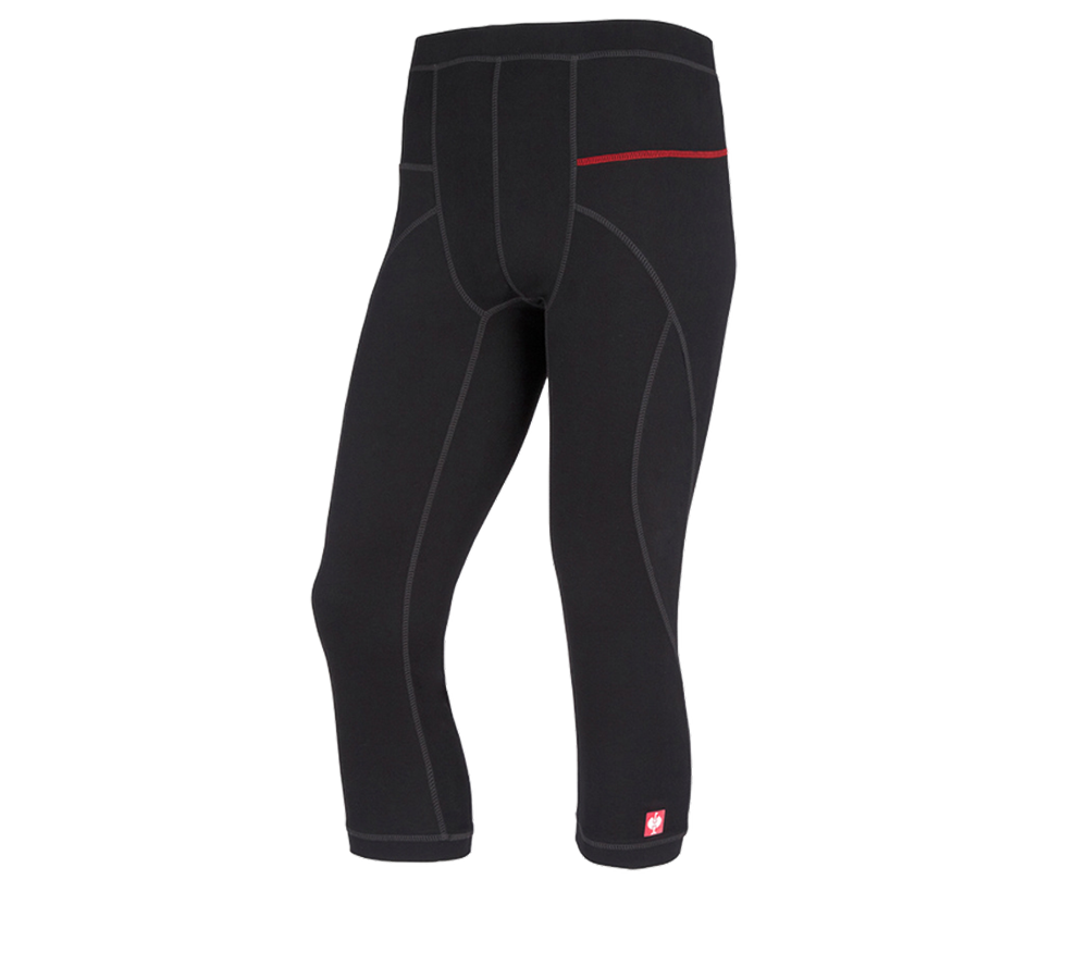Ondergoed | Thermokleding: e.s. Functionele-3/4 Pants basis-warm + zwart