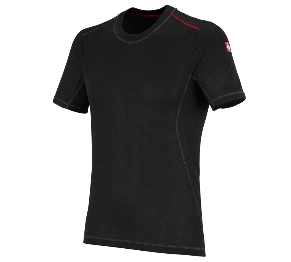 Ondergoed | Thermokleding: e.s. Functionele t-shirt basis-light + zwart