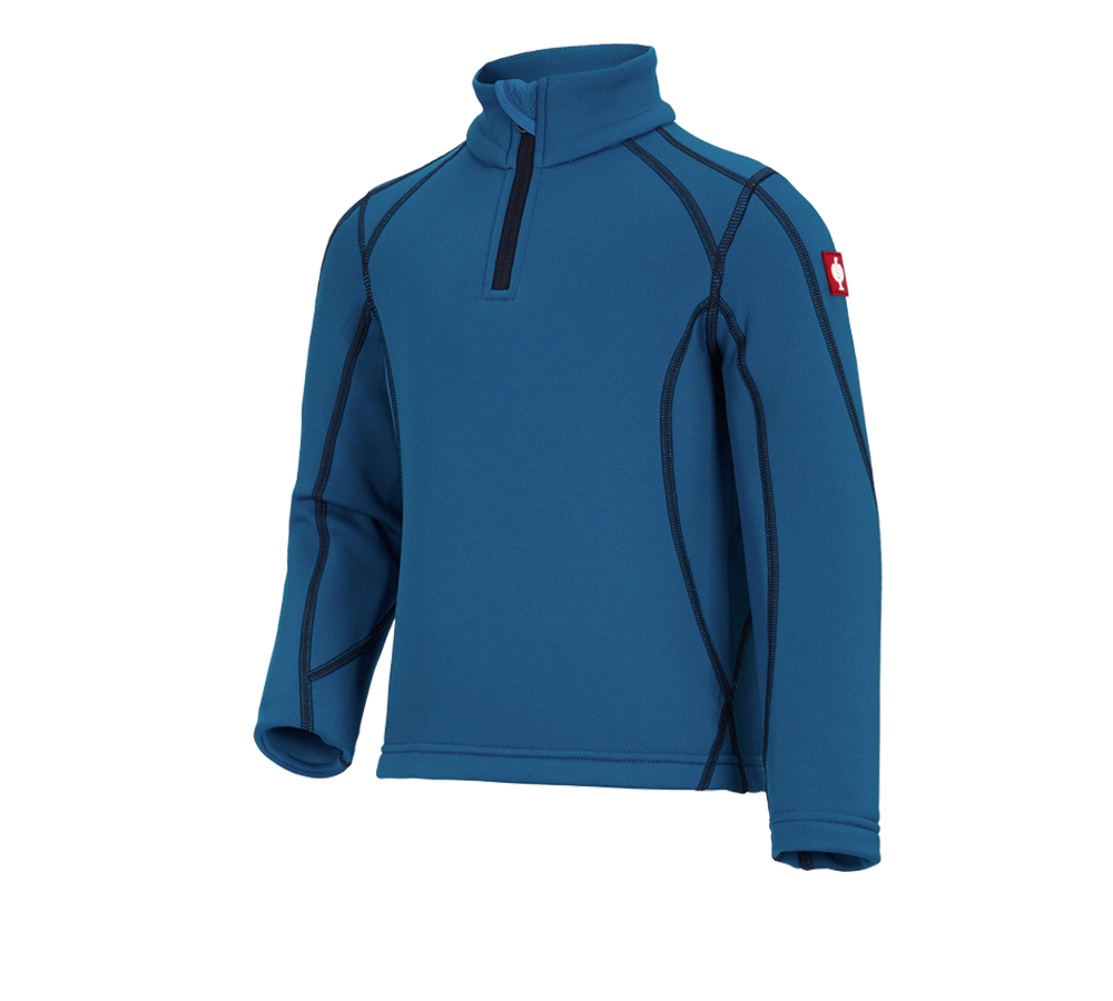 Bovenkleding: Schipperstrui thermo stretch e.s.motion 2020,kind. + atoll/donkerblauw