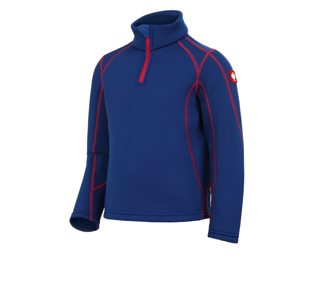 Bovenkleding: Schipperstrui thermo stretch e.s.motion 2020,kind. + korenblauw/vuurrood