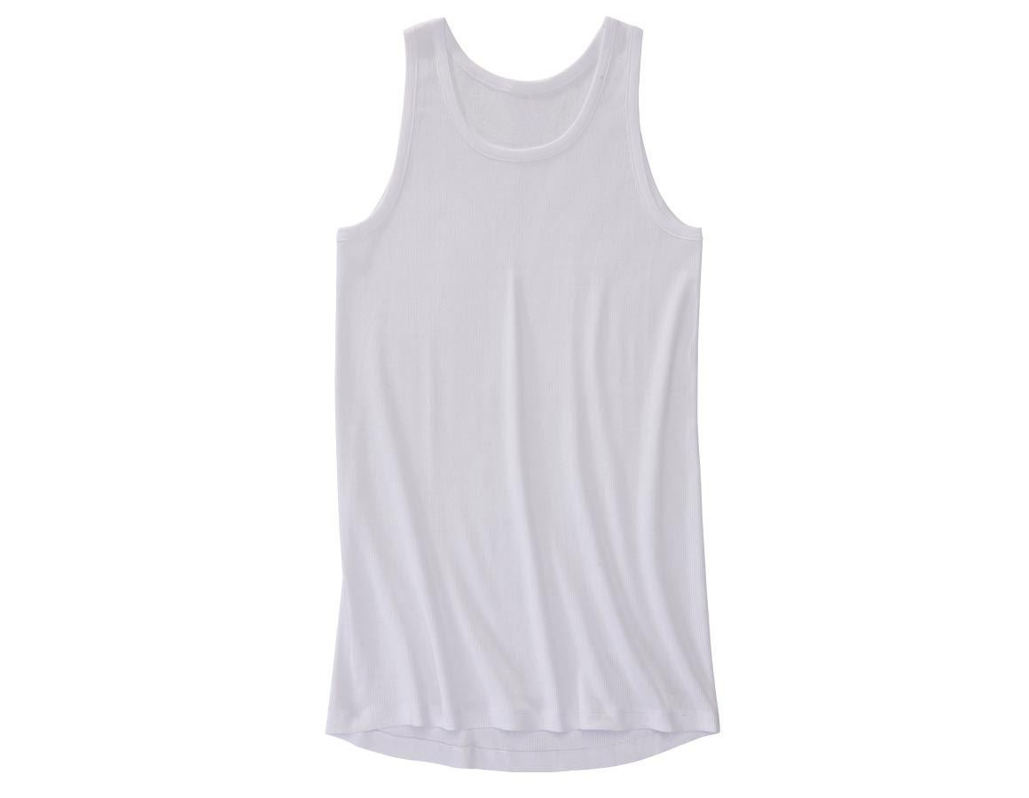 Ondergoed | Thermokleding: e.s. Hemd grove rib classic, extra lang + wit
