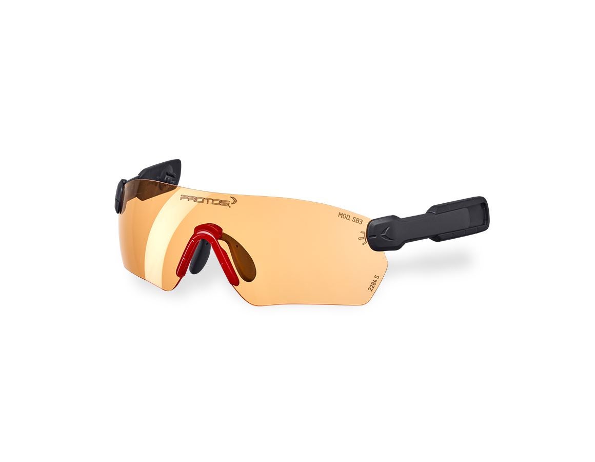 Veiligheidsbrillen: e.s. Veiligheidsbril  Protos® Integral + oranje