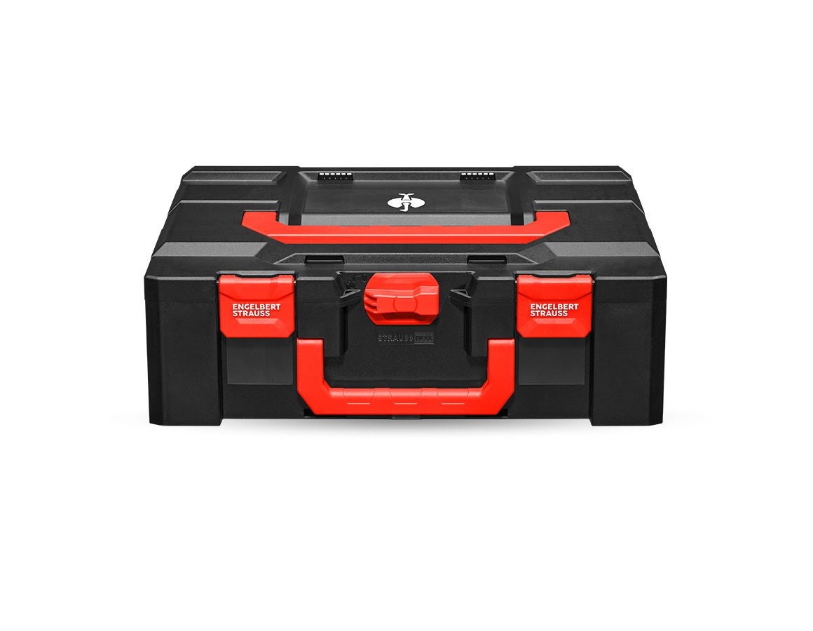 STRAUSSbox Systeem: STRAUSSbox 165 large + zwart/rood