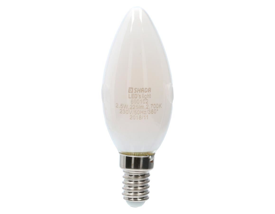 Lampen | verlichting: LED-filament spaarlamp kaars mat