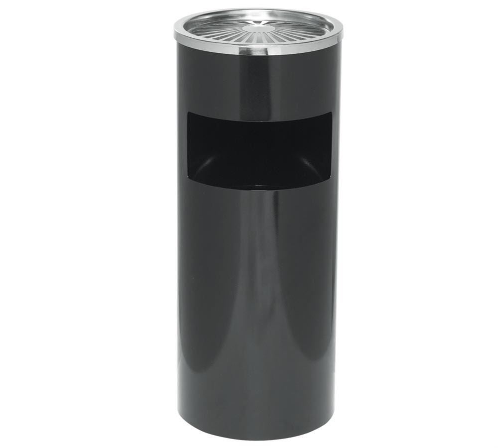 Vuilniszakken | Afvalverwijdering: Staande asbak met afvalcontainer, 61x25 cm + zwart