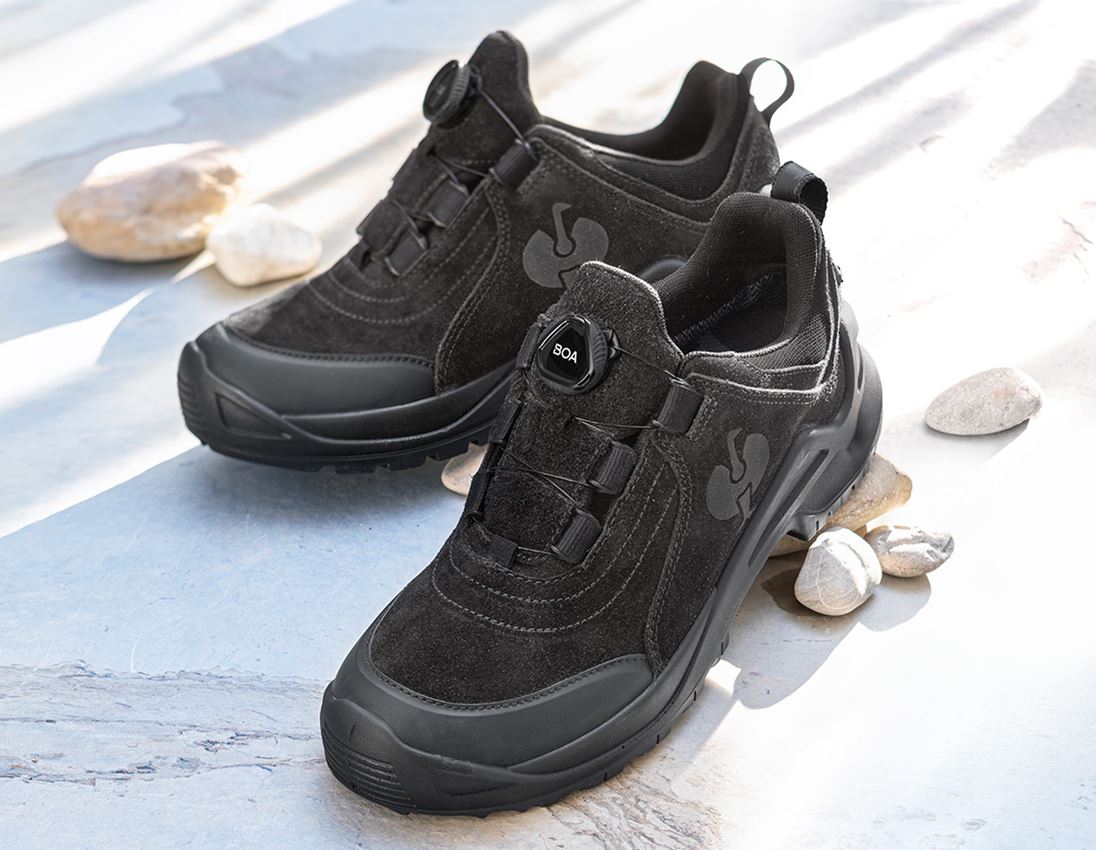 Schoenen: O2 Werkschoenen e.s. Apate II low + zwart