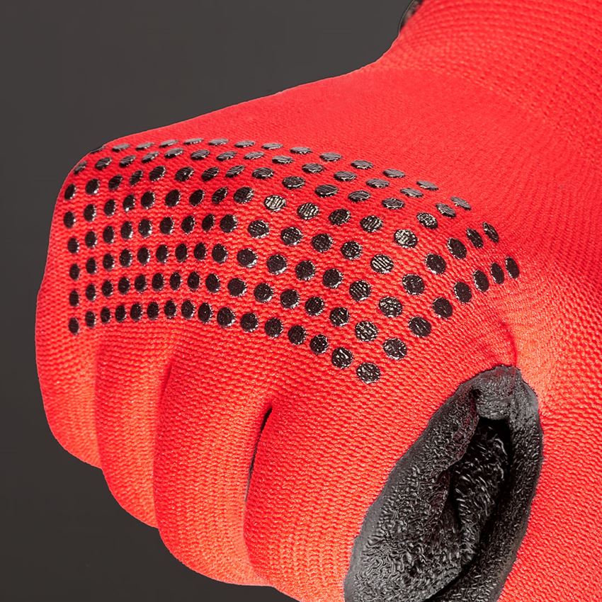Gecoate: Gebreide latex handschoenen Techno Grip 2
