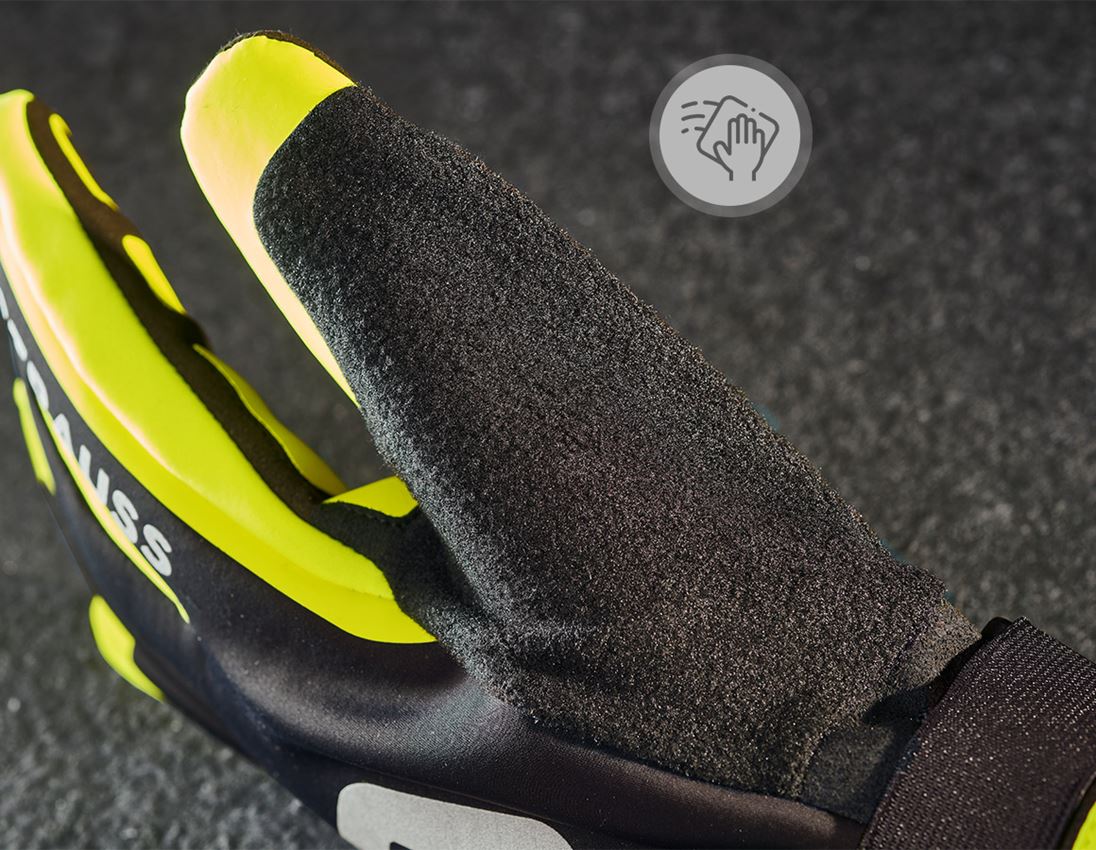Hybride: Handschoenen e.s.trail winter + zwart/zuurgeel 2