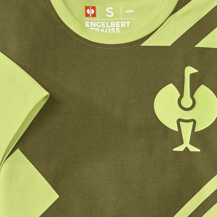 Kleding: T-Shirt e.s.trail graphic + jeneverbesgroen/limegroen 2