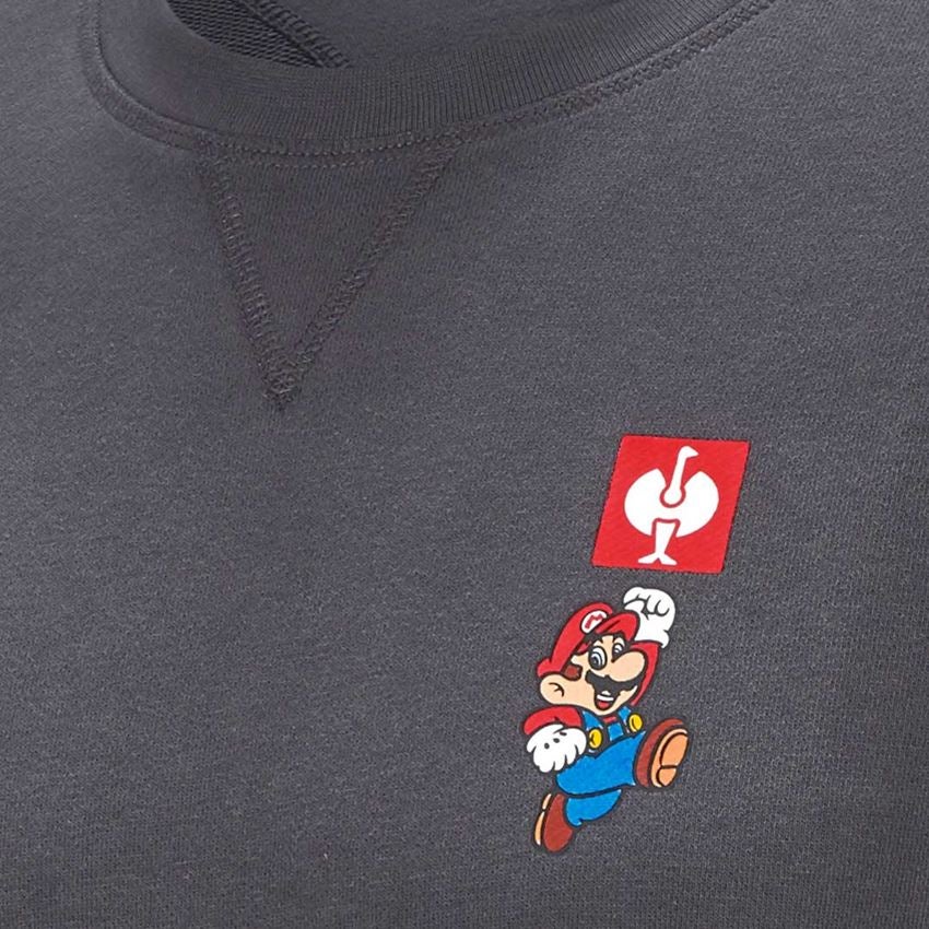 Samenwerkingen: Super Mario sweatshirt, heren + antraciet 2