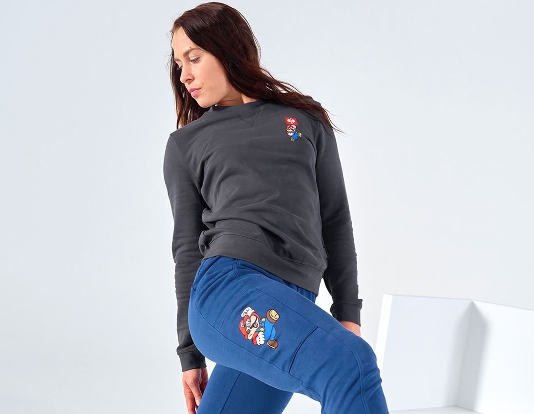 Bovenkleding: Super Mario sweatshirt, dames + antraciet 1