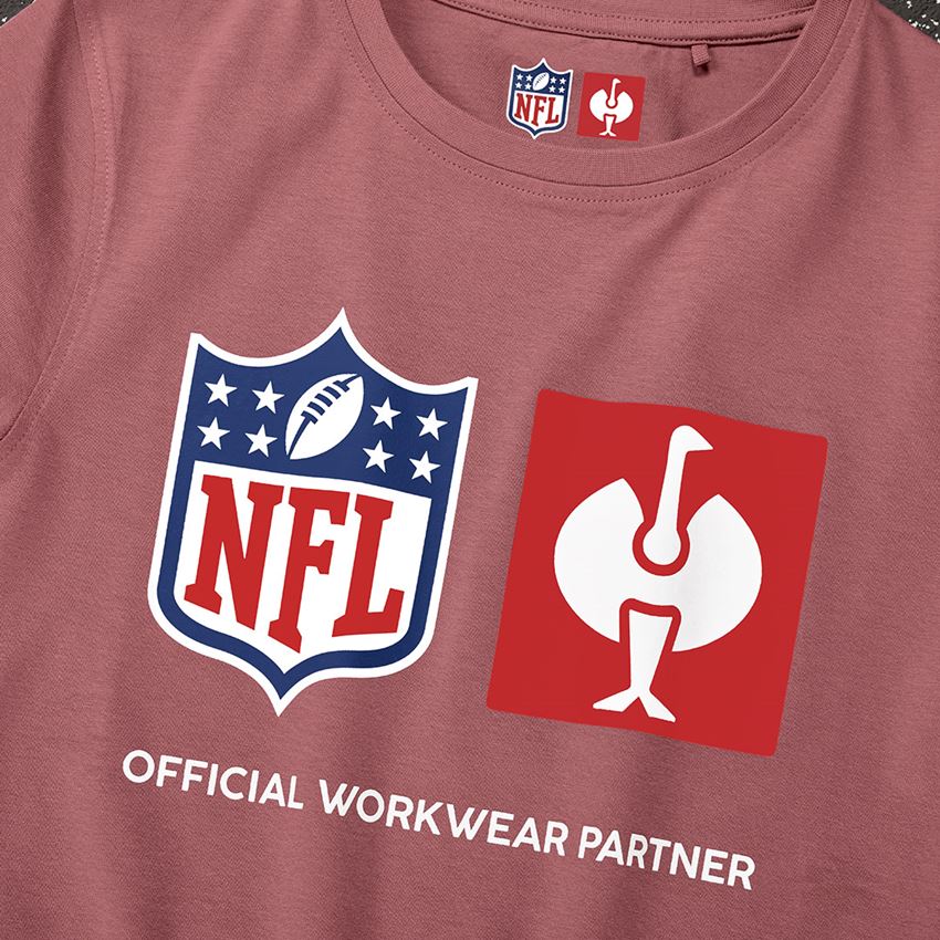 Kleding: NFL T-Shirt cotton, ladies + oxiderood 2