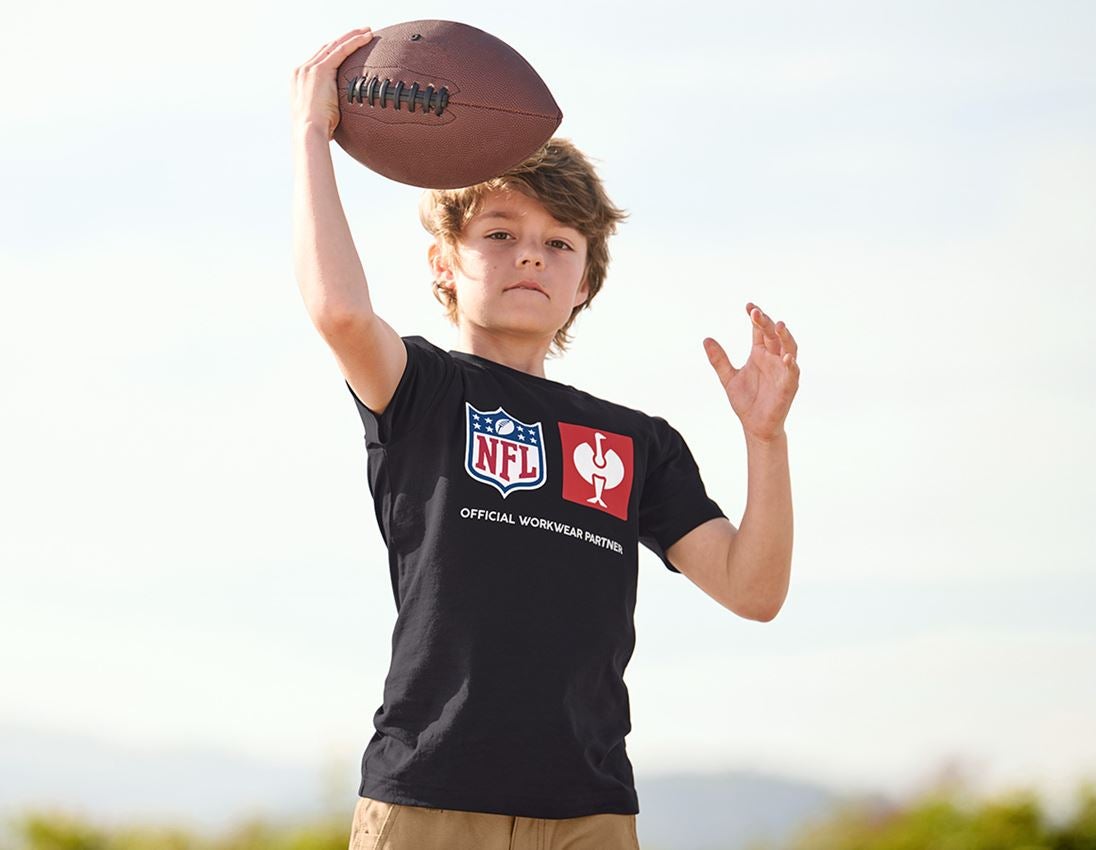 Bovenkleding: NFL T-Shirt cotton, kids + zwart 1