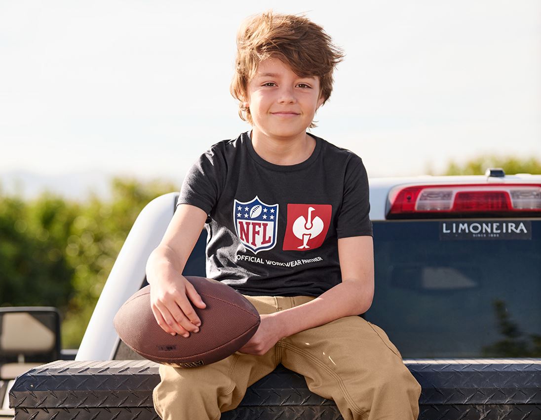 Bovenkleding: NFL T-Shirt cotton, kids + zwart 3