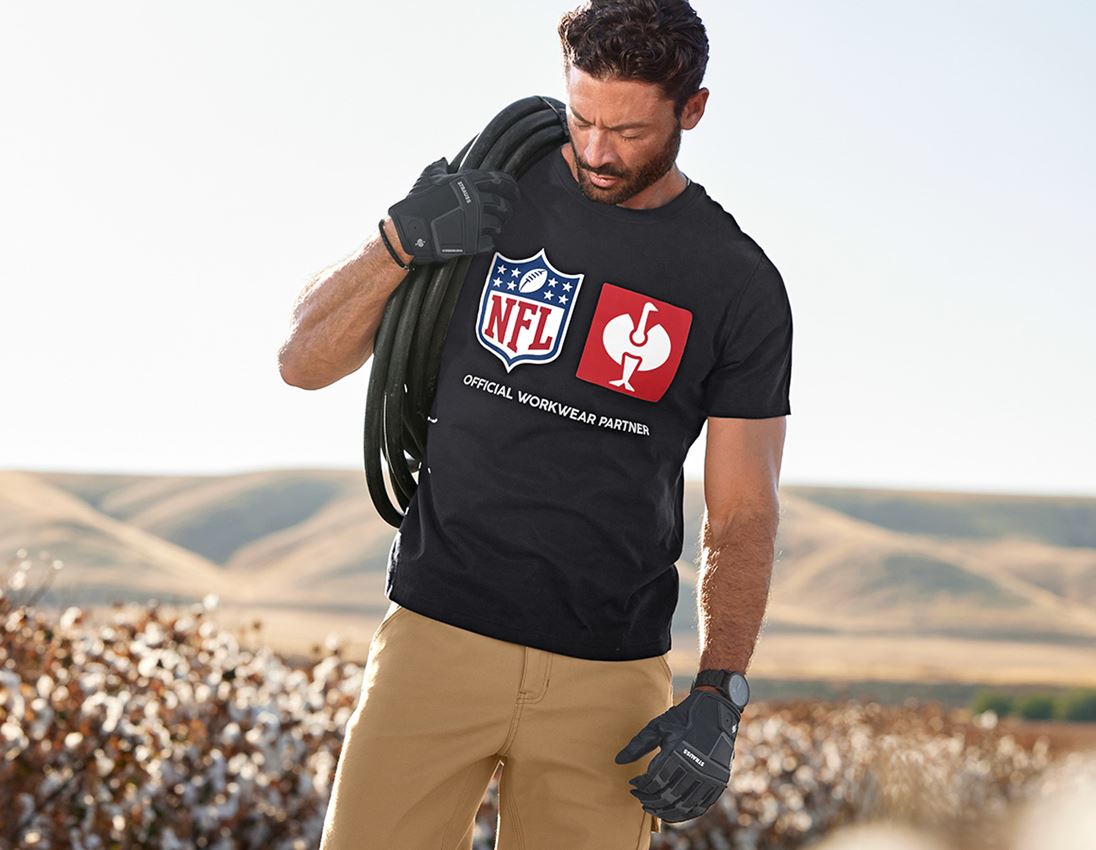 Samenwerkingen: NFL T-Shirt cotton + zwart