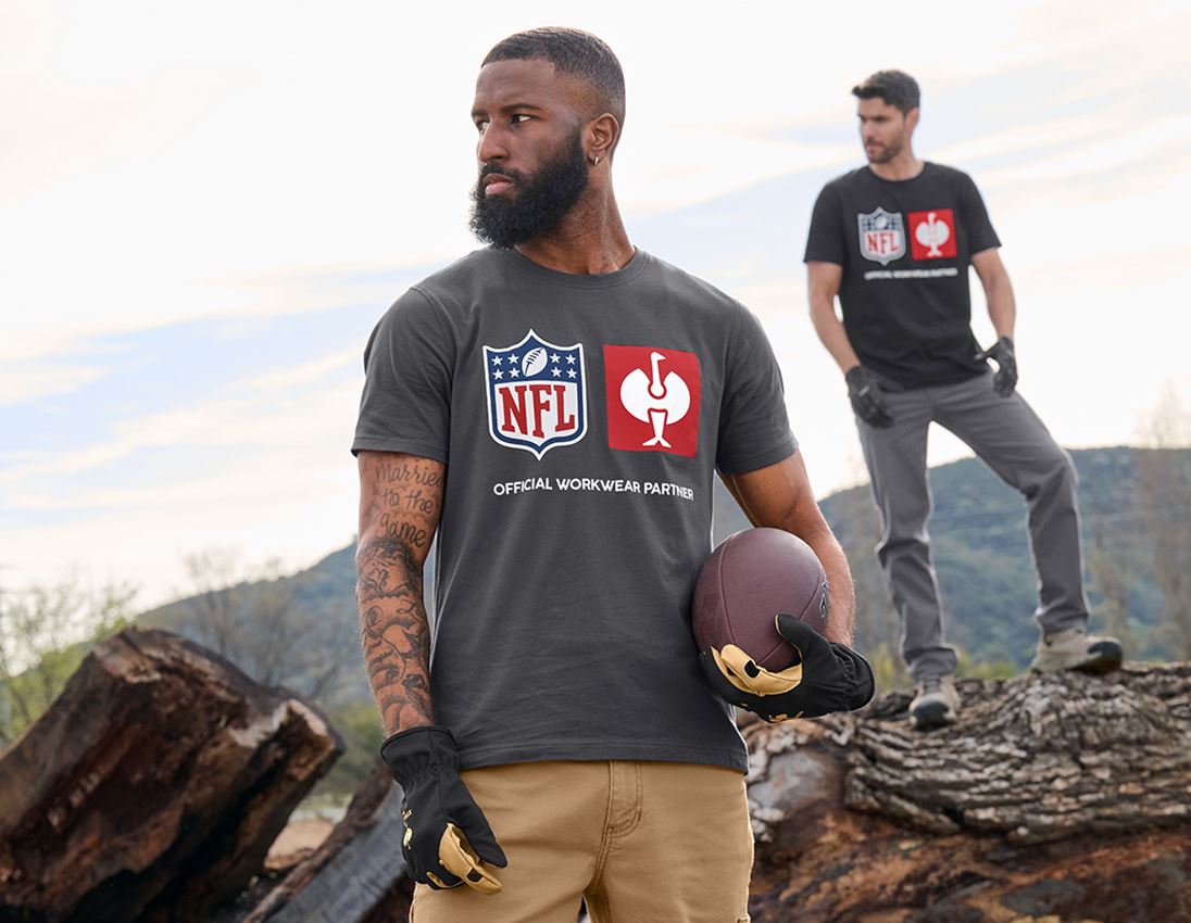 Kleding: NFL T-Shirt cotton + carbongrijs 1