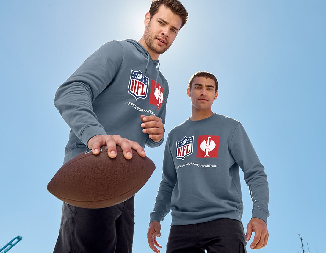 Samenwerkingen: NFL Sweatshirt cotton + oxideblauw 2