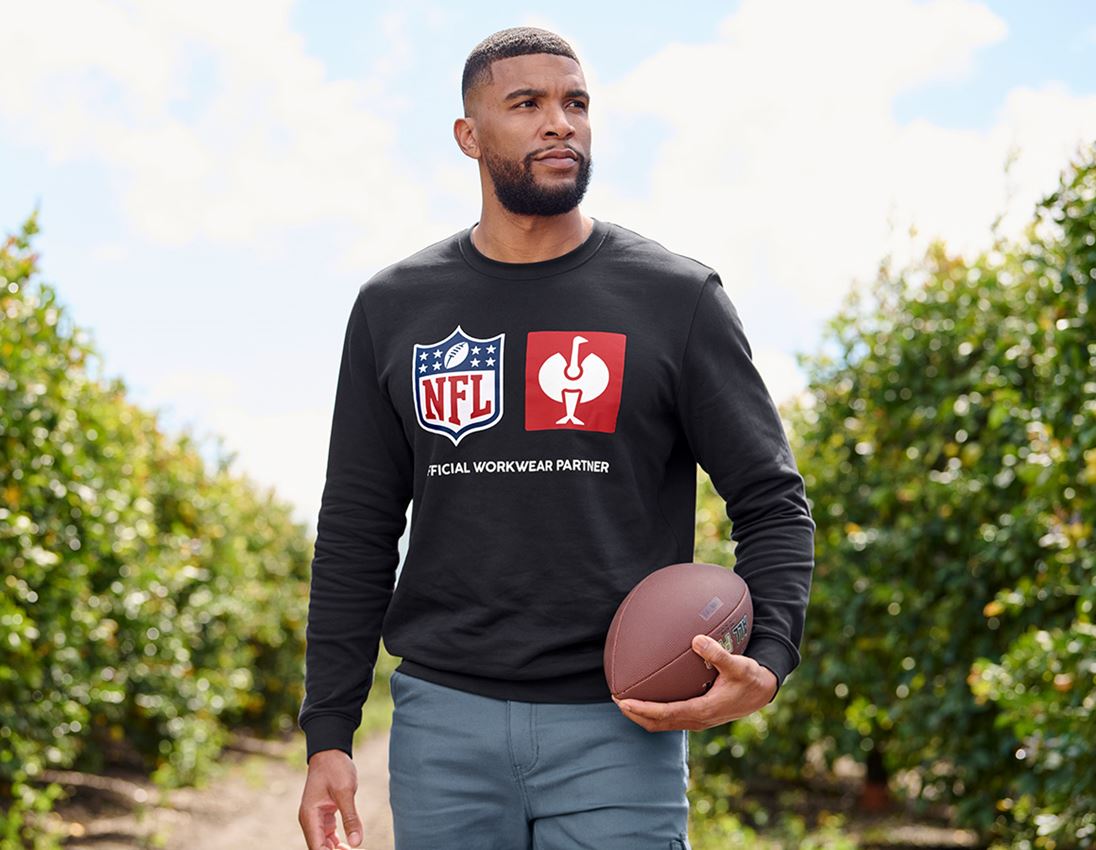 Kleding: NFL Sweatshirt cotton + zwart 1