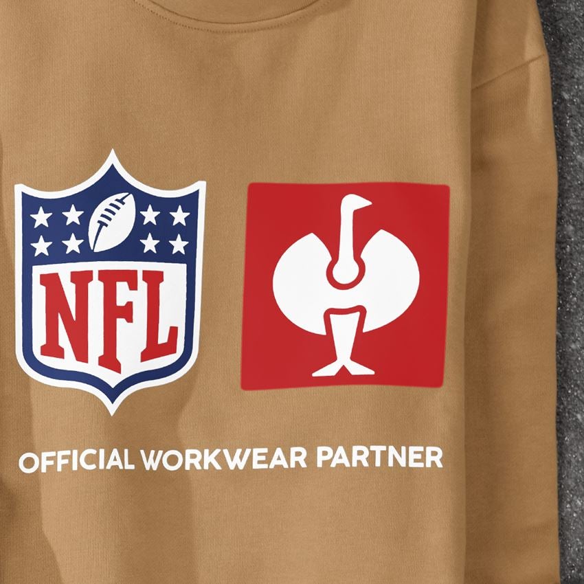 Samenwerkingen: NFL Sweatshirt cotton + amandelbruin 2