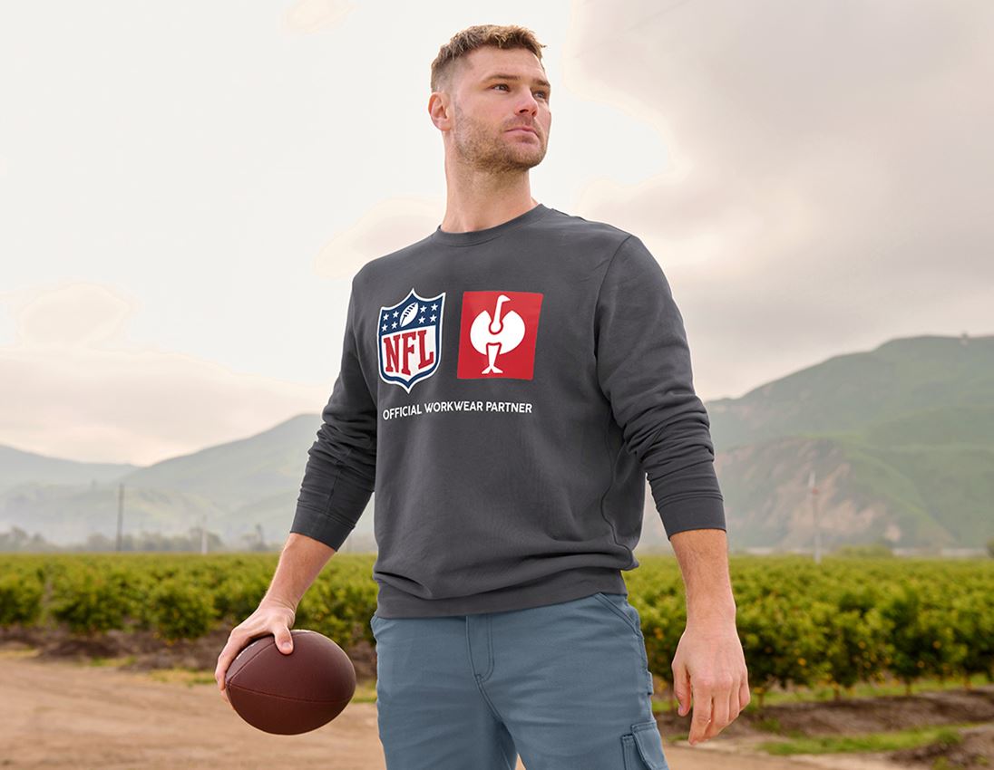 Bovenkleding: NFL Sweatshirt cotton + carbongrijs