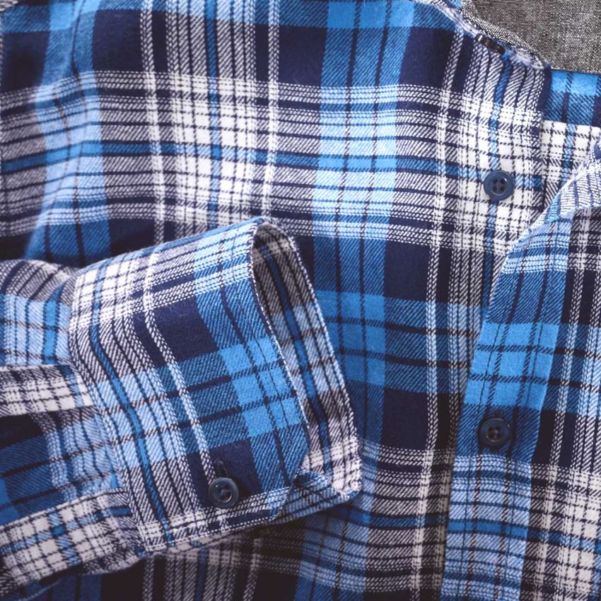 Bovenkleding: Ruitjeshemd e.s.vintage + arcticblauw geruit 2