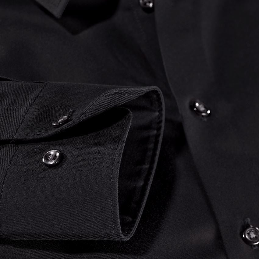 Bovenkleding: e.s. Business overhemd cotton stretch, slim fit + zwart 3