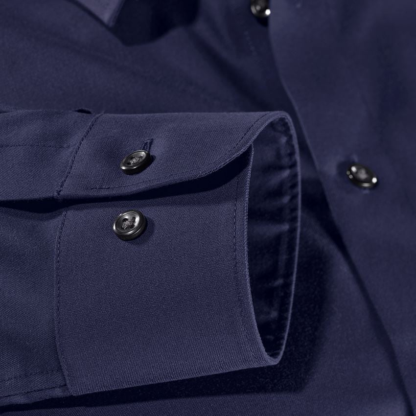 Bovenkleding: e.s. Business overhemd cotton stretch, slim fit + donkerblauw 3