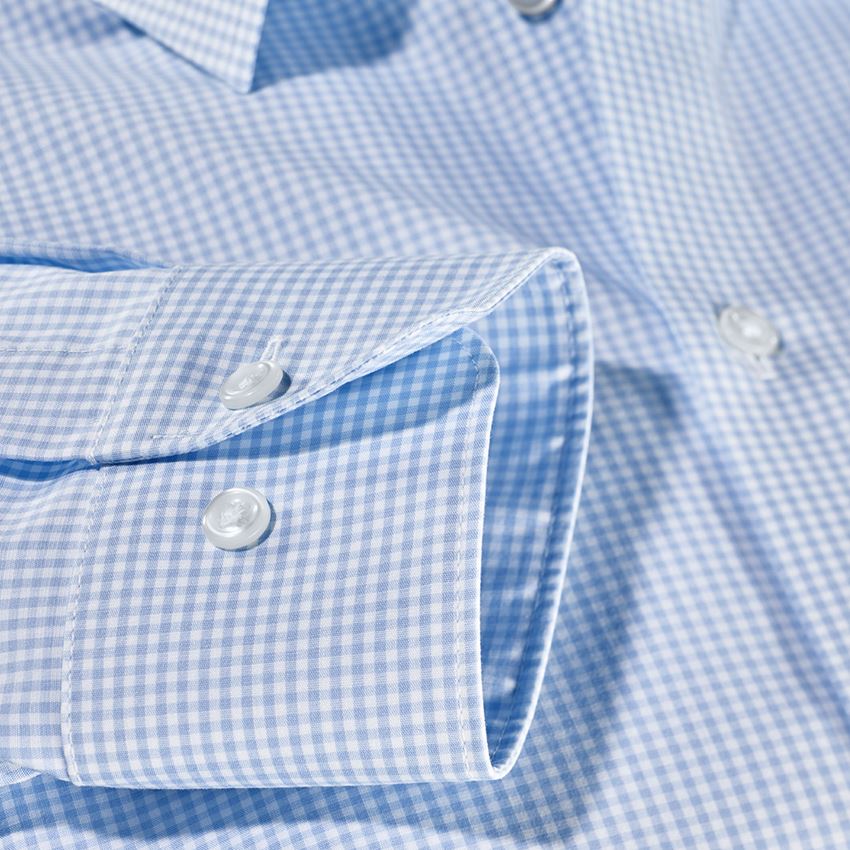 Onderwerpen: e.s. Business overhemd cotton stretch, slim fit + vorstblauw geruit 3
