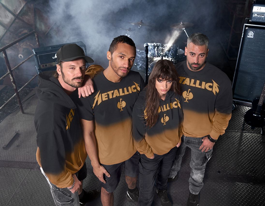 Bovenkleding: Metallica cotton hoodie, ladies + zwart/roest 2