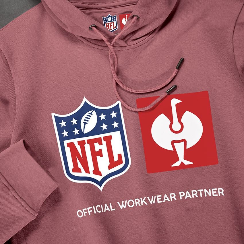 Samenwerkingen: NFL Hoodie cotton, ladies + oxiderood 2