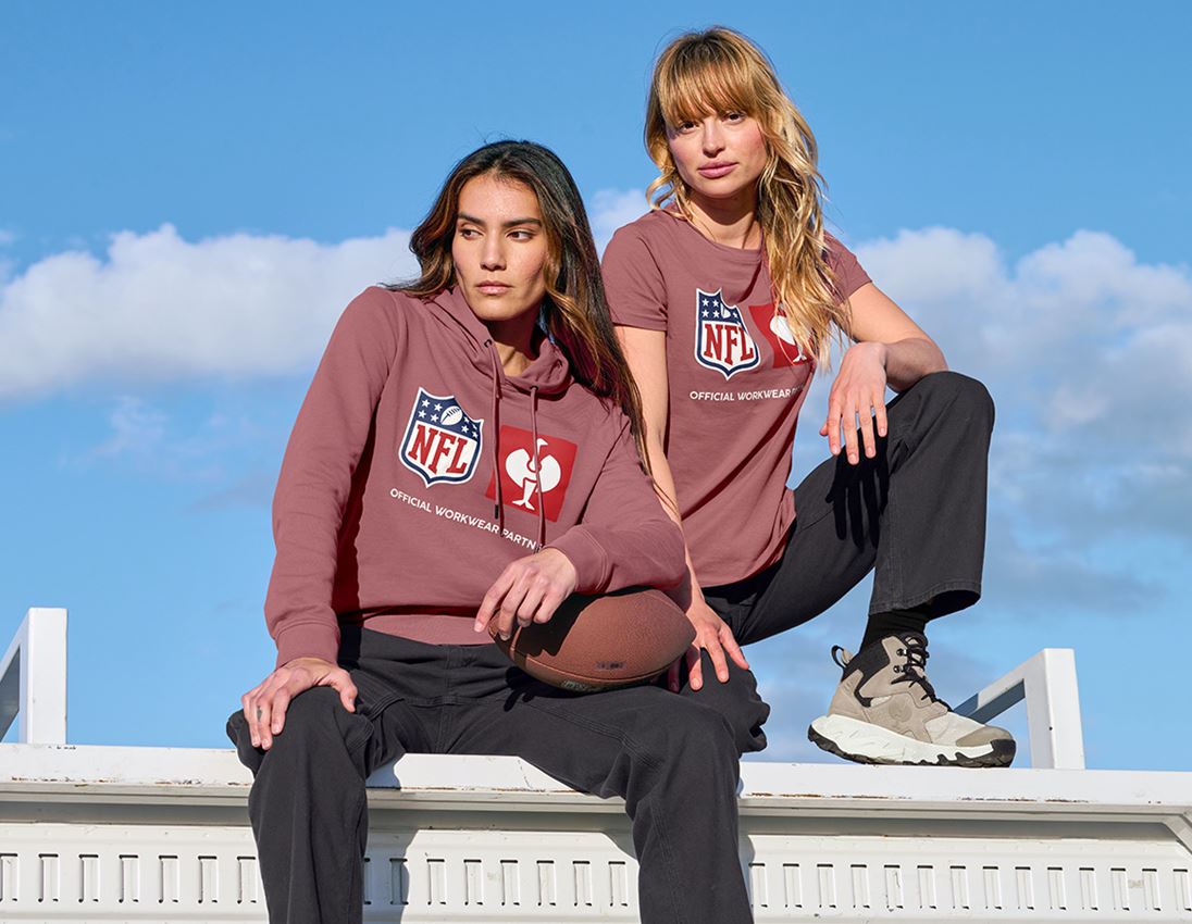 Kleding: NFL Hoodie cotton, ladies + oxiderood 3