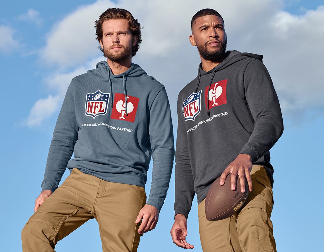 Samenwerkingen: NFL Hoodie cotton + carbongrijs 1