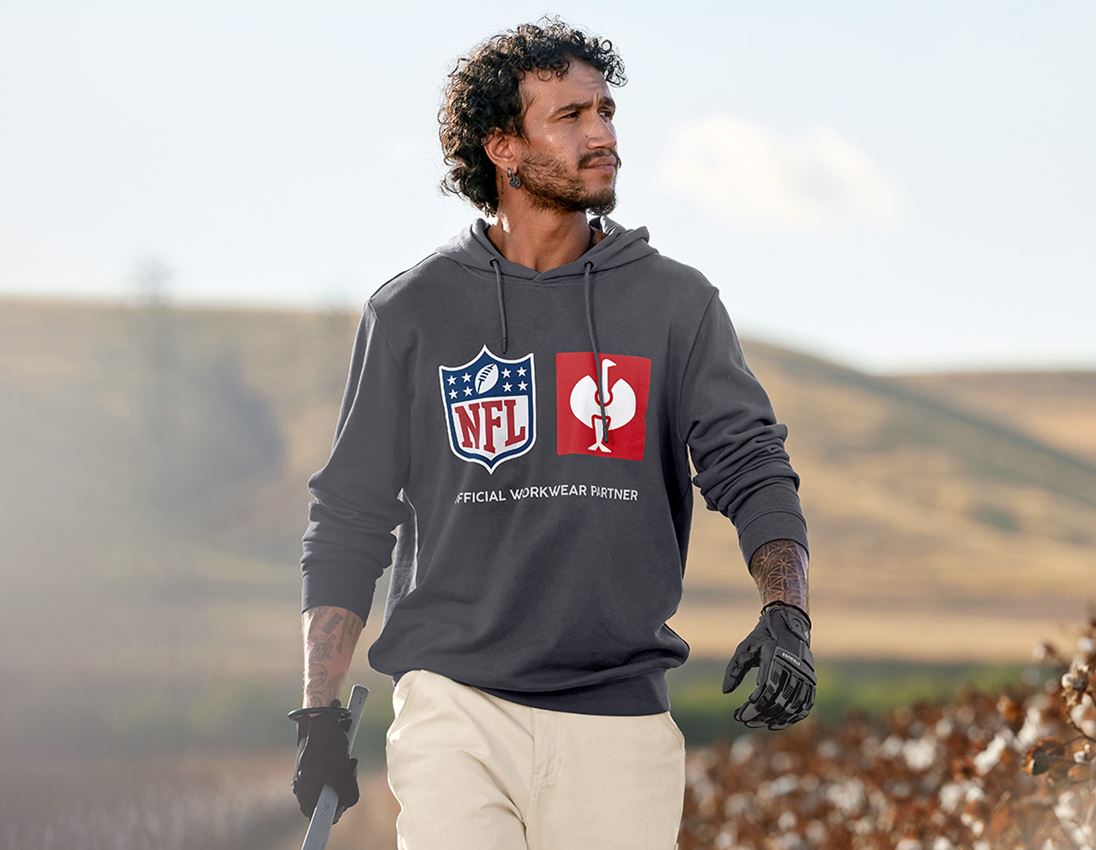 Bovenkleding: NFL Hoodie cotton + carbongrijs 3