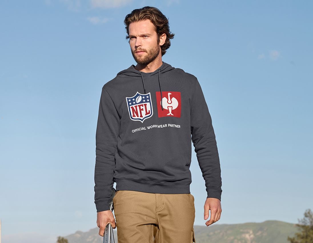 Bovenkleding: NFL Hoodie cotton + carbongrijs