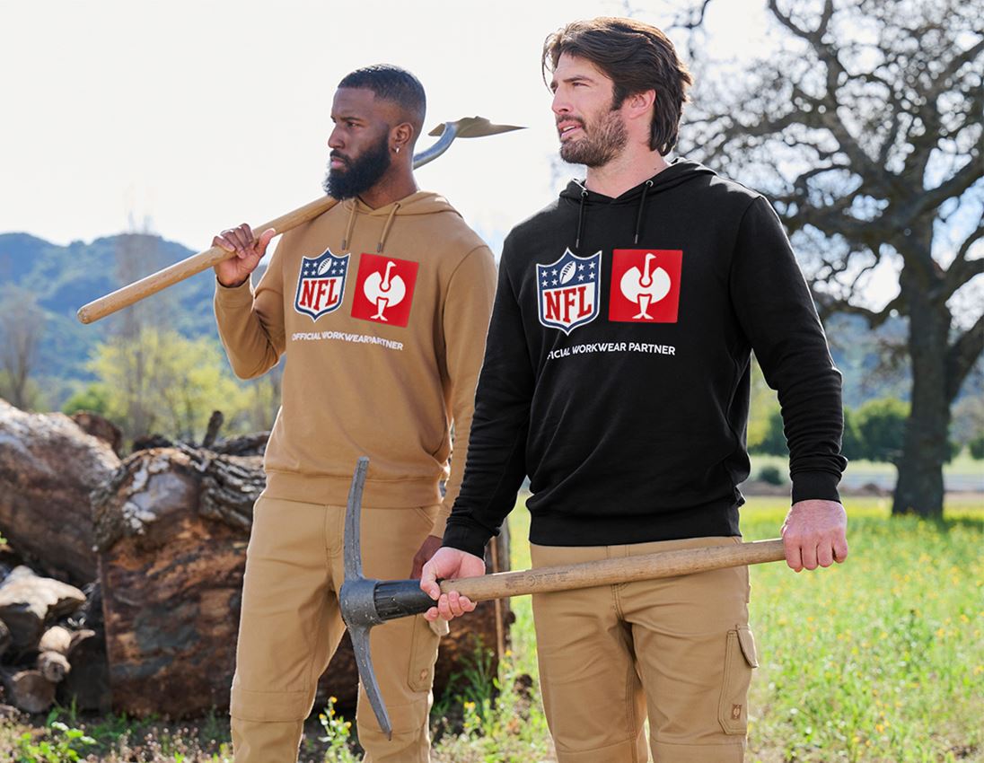 Bovenkleding: NFL Hoodie cotton + amandelbruin 4