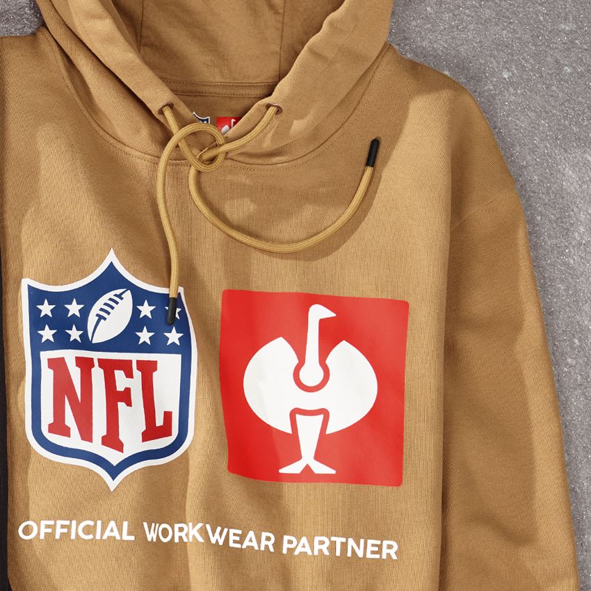 Bovenkleding: NFL Hoodie cotton + amandelbruin 2