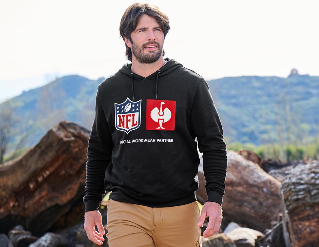 Bovenkleding: NFL Hoodie cotton + zwart