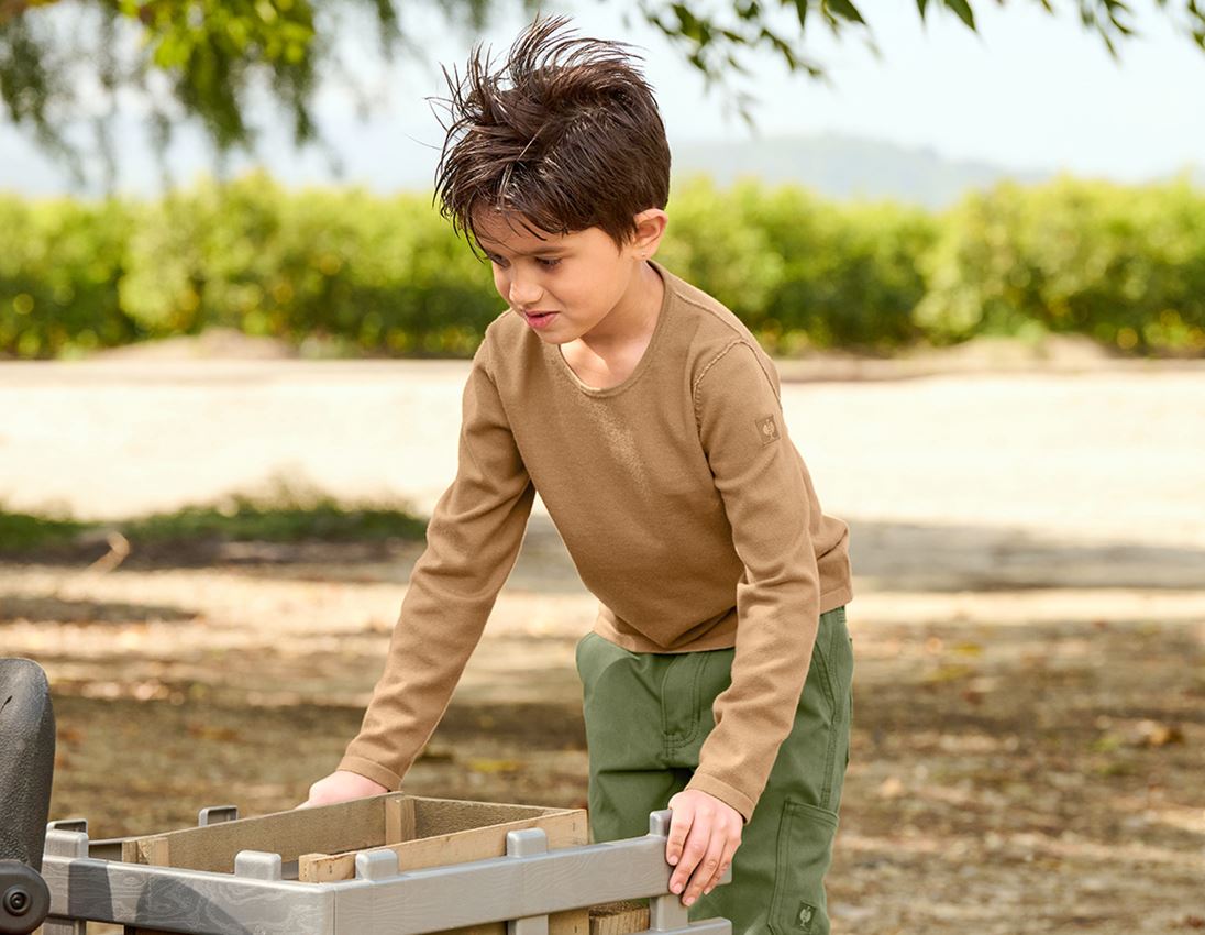 Bovenkleding: Gebreide pullover e.s.iconic, kinderen + amandelbruin 3