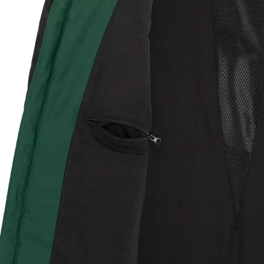 Werkjassen: Winter softshelljack e.s.vision + groen/zwart 2