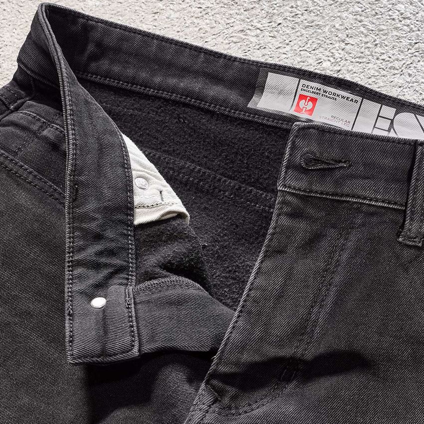 Werkbroeken: e.s. Winter stretch-jeans met 5 zakken + blackwashed 2