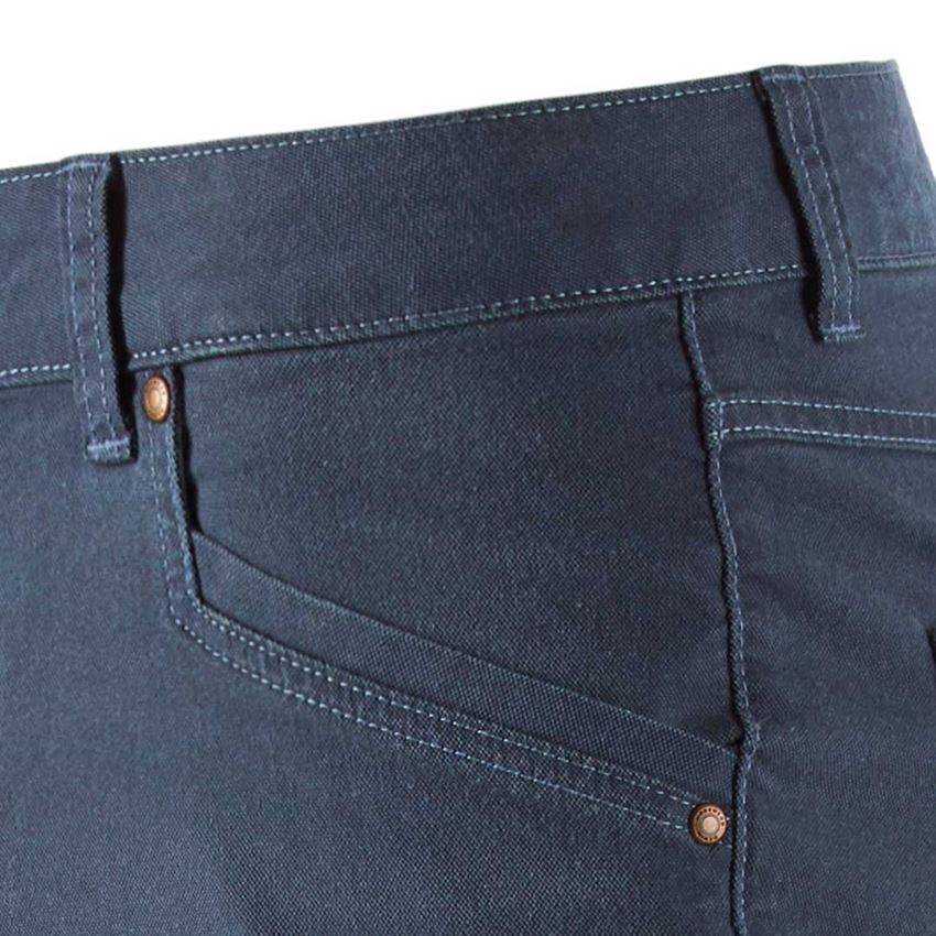 Werkbroeken: Short met 5 zakken e.s.vintage + arctisch blauw 2