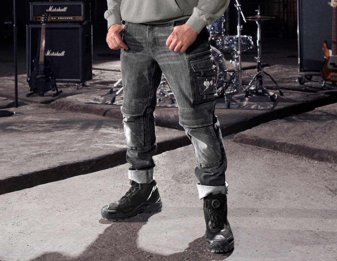 Werkbroeken: Metallica denim pants + blackwashed